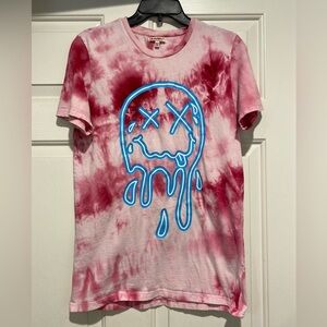 Quarry tie dye smiley face t shirt medium